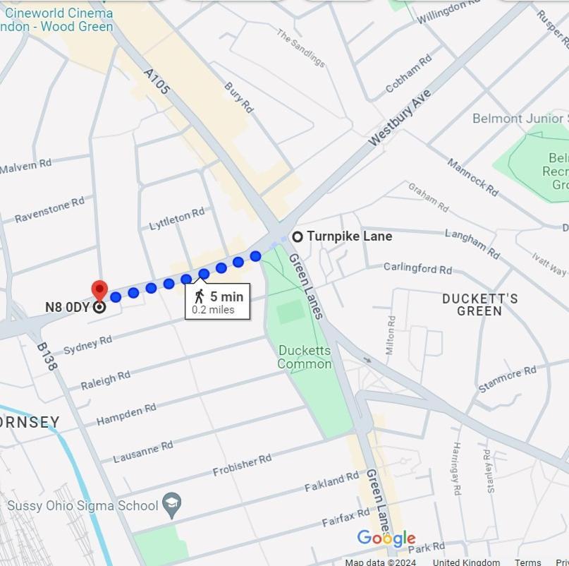 Apartament Stylish And Bright Flat In London N8 Turnpike Lane - Piccadilly Line Zewnętrze zdjęcie